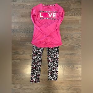 Girls 2 piece legging set